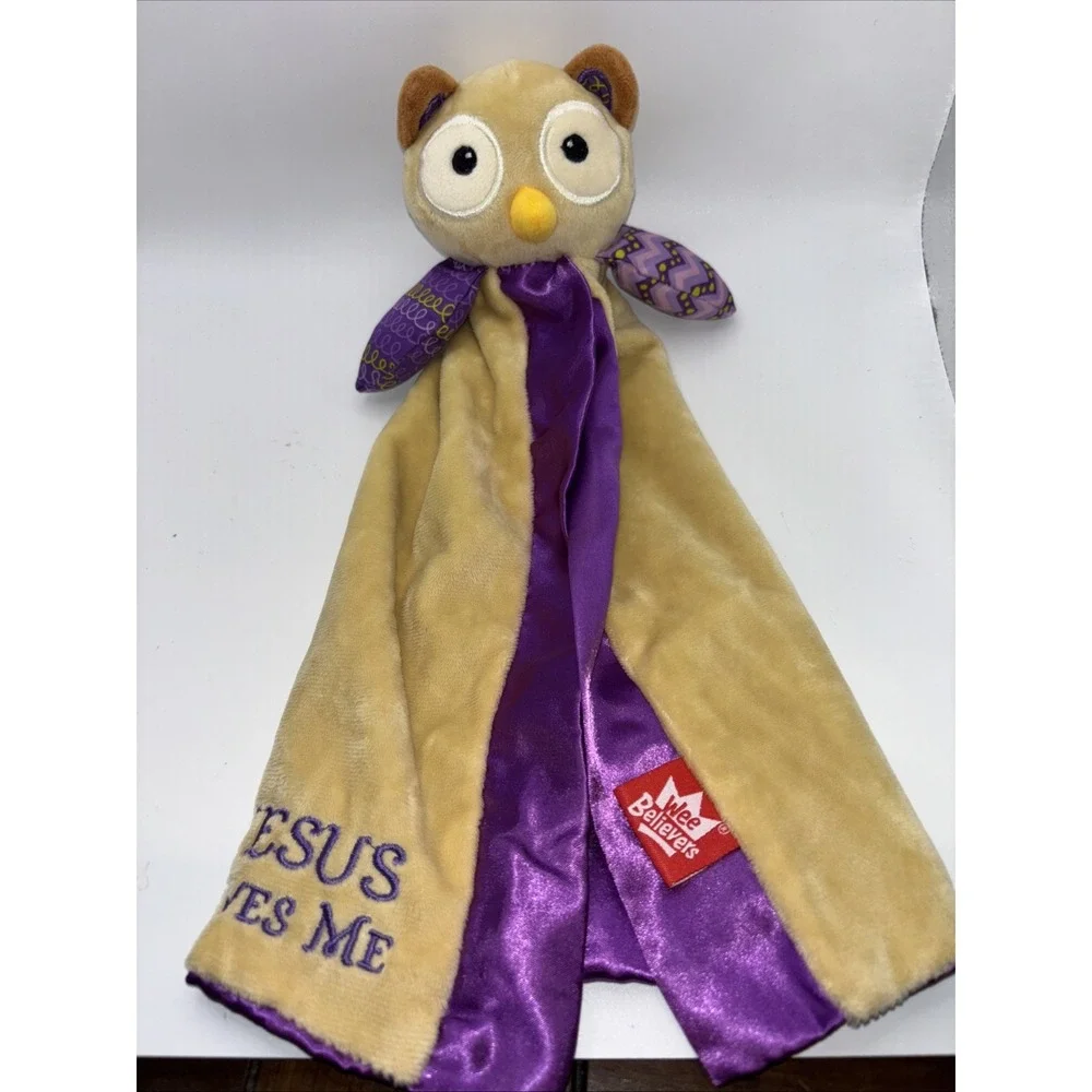 We Believers Owl‎ Jesus Loves Me Baby Lovey Security Blanket Plush